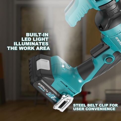 20V MAX Brushless Cordless Drywall Screw Gun Kit,Batteries & Charger 4200RPM Auto-Feed Screwgun with Depth Adjustment Includes Collated Attachment, Tool Bag & LED Light in Kuwait