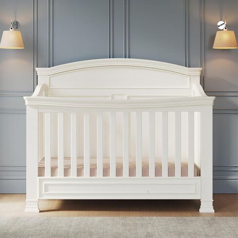 تشمل Crib Westgate Craft Craft ، ومقعد مزدوج ، وصدر ، ومجموعة حضانة منضدة ، 4 قطع ، سريرًا قابلاً للتحويل 4 في 1 ، وصوله إلى الخزانة ، والصدر ، والضمان ، مجمعة بالكامل (تشيلسي رمادي) in Kuwait