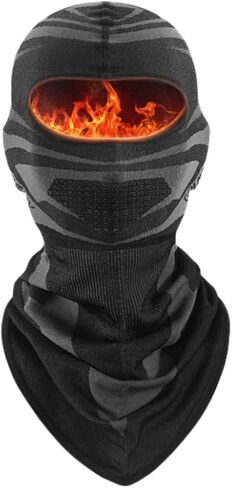 Zsling Ski Mask, Balaclava Winter Full Face Mask for Men and Women Cold Weather Gear -Skiing, Snowboarding, Motorcycle Riding Running Black in Kuwait