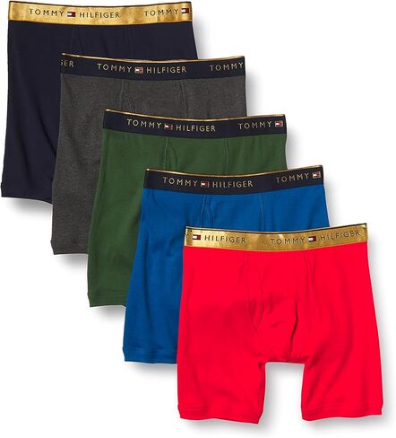Tommy Hilfiger men's Multipack Cotton Classics Boxer Briefs underwear, Black Navy Grey, X-Large US in Saudi Arabia