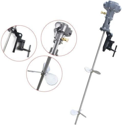 Paint Mixer Stirring Tool 5 Gallon Pneumatic Paint Mixer Machine 1/4HP Paint Shaker Air Agitator Ink Coating Mixing Tool Tank Barrel Mixing Stirrer (5 Gallon Mixing Tank) in Saudi Arabia