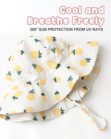 FURTALK Baby Girl Wide Brim Sun Hat with UPF 50+ Toddler Baby Sun Protection in Saudi Arabia