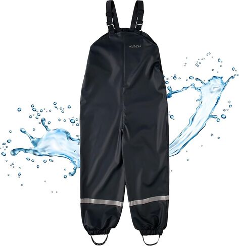 BMS® rain Pants for Children, mud Pants, 100% Waterproof, Skin-Friendly and softskin, Oeko-Tex, Durable for Girls and Boys in Saudi Arabia