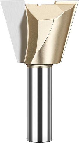 جهاز التوجيه Devetail Bit 1/2 "Shank 1-3/8" DIA TUNGSTEN CARBIDE 14.5 درجة النجارة المفصل بالتوابل نصف أعمى من خلال بتات توابل لمفاصل صندوق الخزانة على الخشب in Kuwait