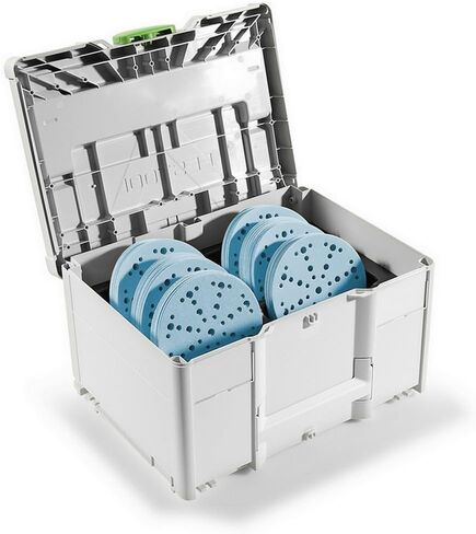 Festool 578192 Granat 6-Inch (150mm) Abrasive Systainer³ SYS-STF D150 GR-Set in Saudi Arabia