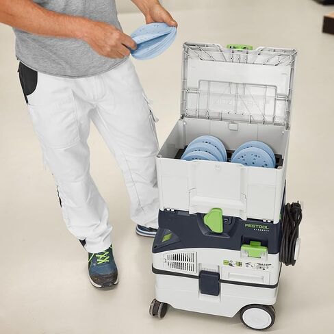 Festool 578192 Granat 6-Inch (150mm) Abrasive Systainer³ SYS-STF D150 GR-Set in Saudi Arabia
