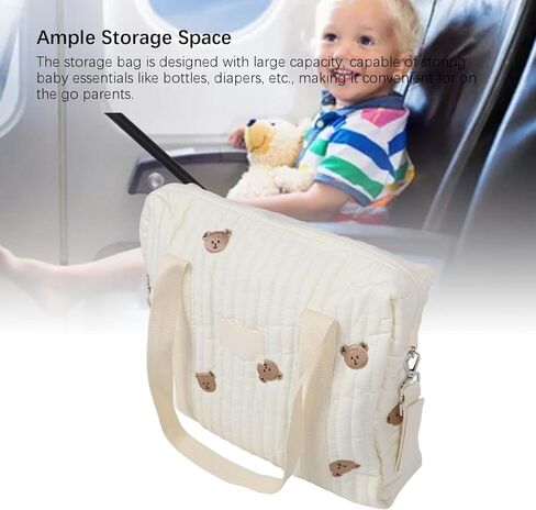 حقيبة حفاضات الطفل ، منظم Cotton Diaper Caddy Caddy ، منظم كبير للحجم المحمولة للسفر (-2011240016912) in Kuwait
