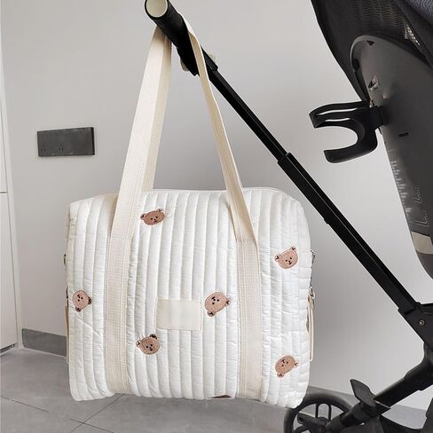 حقيبة حفاضات الطفل ، منظم Cotton Diaper Caddy Caddy ، منظم كبير للحجم المحمولة للسفر (-2011240016912) in Kuwait