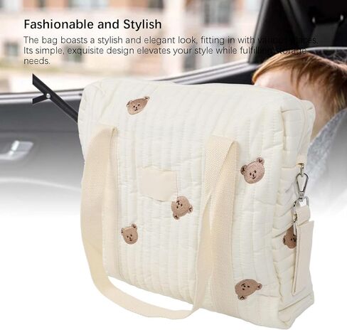 حقيبة حفاضات الطفل ، منظم Cotton Diaper Caddy Caddy ، منظم كبير للحجم المحمولة للسفر (-2011240016912) in Kuwait