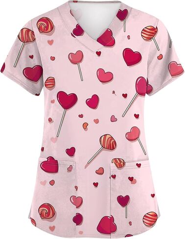 HXHYQKP SCRUB TOPS WOMENTY RECKY V NECK PLUS in Kuwait