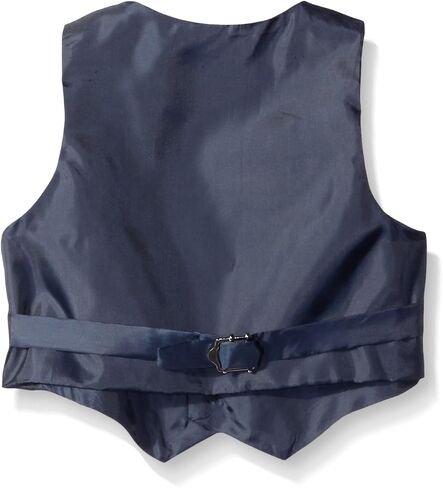 Boy's 2-Button Herringbone Suit in Black Brown Navy (Infant-Tween) Vest 2 Ties in Saudi Arabia