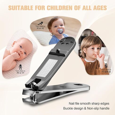 FERYES Kids Nail Clippers - Small Jaw Precise Baby Nail Trimmer Fingernail Clippers for Toddler, Child, Infant - Safe & Precise Nail Grooming Tool for Baby in Saudi Arabia