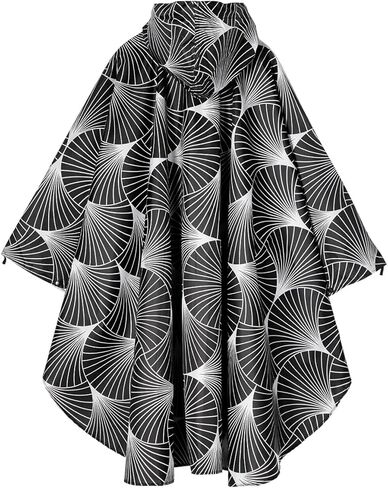 salamra Rain Poncho Jacket Coat Hooded Zipper Style for Women/Men/Adult with Pocket in Kuwait