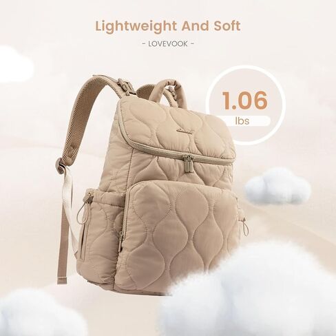 LOVEVOOK Diaper Bag Backpack,Lightweight Baby Diaper Bag for Moms Dads,Baby Bag for Boys Girls with Insulated Pockets, Changing Pad, Stroller Straps and Pacifier Case,Khaki in Saudi Arabia