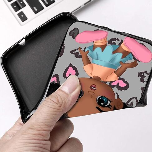 Baby Girl Black Slim Case for Moxee M2160, for Moxee M2160 Cute Silicone Phone Case for Men/Women, Full Covered Soft Gel Rubber Bumper Case for Moxee M2160 MH-T6000 in Saudi Arabia