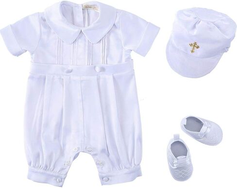 Bow Dream Baby Boy's 3 Pcs Set Christening Baptism Outfits in Saudi Arabia