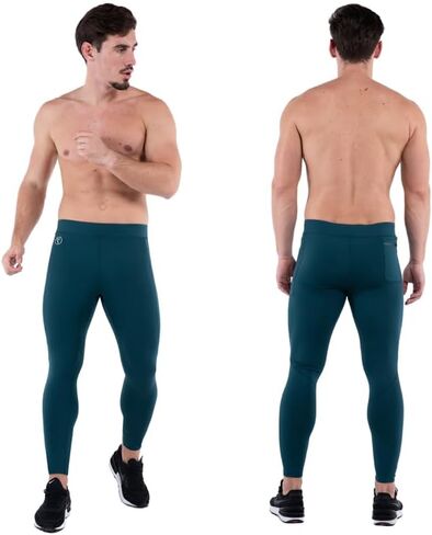 بنطال ضيق رياضي للرجال من Kapow Meggings مع جيوب (Touchdown، X-Large) in Kuwait