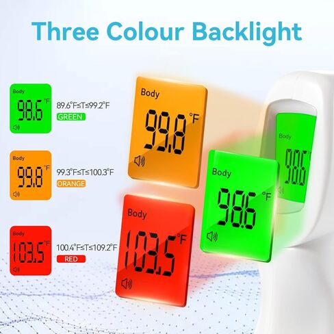 Berrcom Digital Non Contact Buide Britehead Notometer Notible 3 في 1 للأطفال. in Kuwait