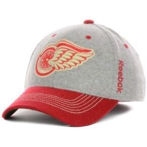 Reebok Detroit Red Wings 2014 Winter Classic Player Structured Flex Hat - Gray/red