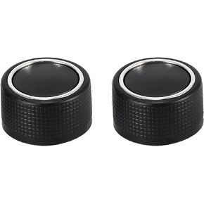 X AUTOHAUX Pair Rear Audio Radio Volume Control Knob for Chevrolet Tahoe Traverse Suburban for GMC Sierra Acadia for GM 22912547 Black