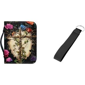 Bible Bags for Women Stylish Durable Bible Covers Pen Pencil Highlighter Case Bible Accessories Key Chain for Bible Study, Outdoor, Daily Commuter,2 Pcs