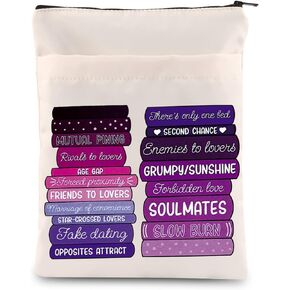 Romance Book Merch Romance Book Lover Gift Romance Tropes Book Sleeve for Romance Reader (Mutual Pining BS)