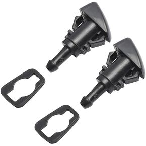 4805742AB Windshield Wiper Washer Nozzle Spray Jet Kit (set of 2) Replacement for 01-10 Pt Cruiser, 05-10 300, 06-10 Charger, 07-13 Journey, 07-12 Caliber