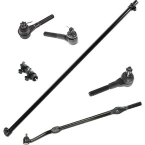 6 Piece Kit Inner Outer Tie Rod End w/Adjusting Sleeves for Jeep TJ