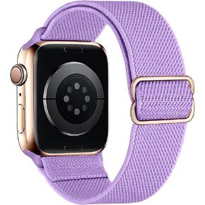 أربطة حلقية من النايلون قابلة للتمدد متوافقة مع ساعة Apple 38 مم 40 مم 41 مم 42 مم 44 مم 49 مم حزام مطاطي ناعم قابل للتعديل متوافق مع Apple Watch SE Ultra iWatch Series 8/7/6/5/4/3/2/1 in Kuwait