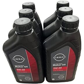 Nissan Genuine Synthetic 0W-20 Motor Oil 999PK-000W20N (Case of 6)