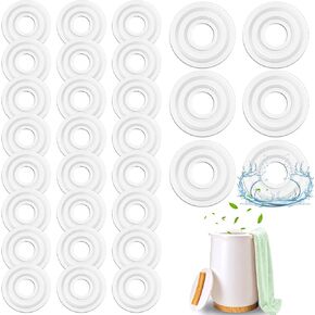 Lounsweer 30 Pcs Replacement Fragrance Disc Towel Warmer Bucket Fresh Fragrance Scented Pads (Lavender Flavor)