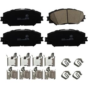 وسادات الفرامل الأمامية من السيراميك D787 لسيارة Honda Accord 2003-2012، 2004,2006-2011 Civic، 1999-2008 A-cura TL، 2004-2010 TSX، 1999-2004 RL، 2001-2003 CL، 06-11 CSX