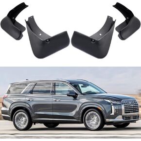 Mudguards Mud Flaps Splash Guards Fenders Compatible with 2020-2024 Hyundai Palisade, 4pcs Car Mudguard, Black (No XRT Models)