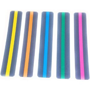 Reading Guide Highlighter Strips, Set of 5 (Blue, Orange, Green, Pink and Yellow)