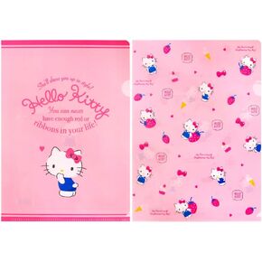 Hello Kitty Friends School Essential Glossy Folder File : Set of 2
