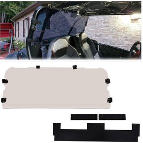 HECASA Rear Windshield Compatible with 2014-2023 Polaris RZR XP 1000 XP 4 1000 2016-2022 RZR XP 4 TURBO XP TURBO Tinted Windscreen