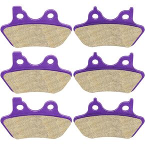 SCITOO Carbon Fiber Brake Pads Fit for 00-03 Dyna, 00-05 Glide, 00-07 Road King, 06 Street Glide