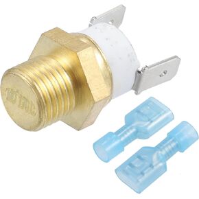 X AUTOHAUX Universal Automotive Radiator Engine Cooling Fan Temperature Thermo Sensor Switch 1/4'' NPT 155-170 Degrees on 135 Degrees Off
