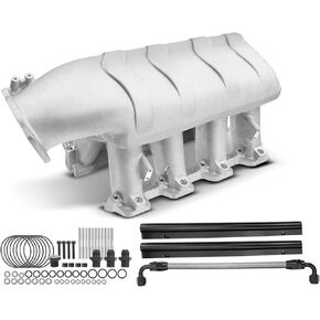 A-Premium Aluminum Intake Manifold fit Chevy GM LS3 L92 V8 6.2L EFI LS Hi-Ram - fits Chevy, GMC, Cadillac, Hummer, Pontiac - Escalade, Camaro, Corvette, SS, Tahoe, Sierra, Yukon, H2, G8, 7000-8000 RPM