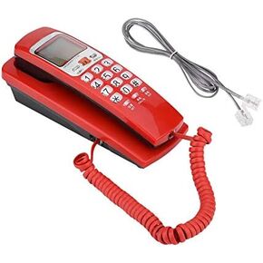 Wall Phone with Handset Volume Control Landline Corded Telehone Waterproof and Moisture Proof for Home,Hotel,Bathroom,Living Room,School and Office