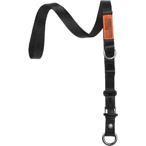 LIUGX Lanyard with FIDLOCK Quick Release Magnetic Hook, Black Nylon Neck Lanyard for ID Card Badge Holder