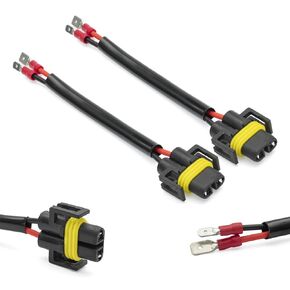 2 Pieces H7 H8B H9B H11B H3 H1 to H8 H11 880 881 Adapter Wiring Harness Conversion Harness Pigtail Wire Wiring Harness Adapters for Headlight Conversion Retrofit
