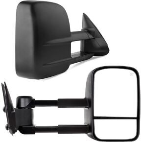 YITAMOTOR Towing Mirrors Compatible with 07-14 Chevy Silverado GMC Sierra 1500/2500/3500 Yukon Power Heated Side Mirrors, 2 Pack