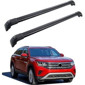 MotorFansClub Roof Rack Cross Bars Fit for Volkswagen VW Atlas Cross Sport 2020 2021 2022 2023 Baggage Cargo Luggage Aluminum