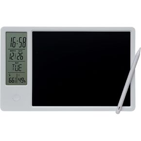 Electronic Digital Planner Tablet Calendar with Pen and Time&Day&Temperature&Humidity Display for Office Student Home Work (Pink)