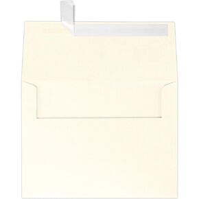 LUXPaper A6 Invitation Envelopes | Peel & Press | 4 3/4" x 6 1/2" | Champagne Metallic | 80lb. Text | 50 Qty
