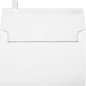 LUXPaper A9 Invitation Envelopes | Peel & Press | 5 3/4" x 8 3/4" | White | 24lb. Text | 50 Qty