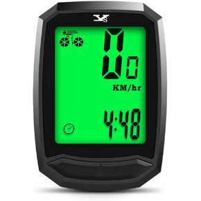 Bicycle Speedometer Waterproof Wireless Cycle Bike Computer Bicycle Odometer with LCD Display & Multi-Functions