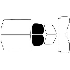 مجموعة تظليل نافذة Rvinyl متوافقة مع Toyota Fj Cruiser 2007-2014 - مجموعة القطع الأمامية - 35% in Kuwait