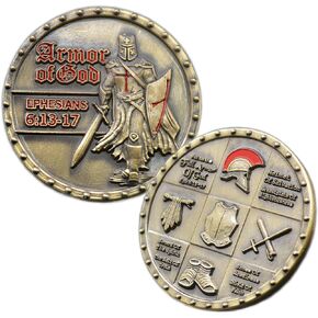 Glamtune Put On The Whole Armor of God Challenge Coin Collection - Pray Always